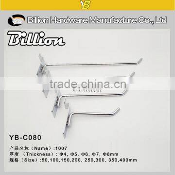 Hanging Hook Chrome Plating Display Steel Hooks Shop Fittings Slatwall photo-2