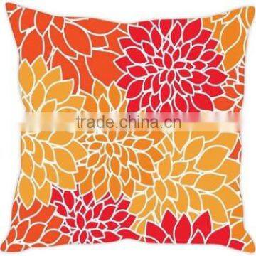 Digital Multicolor Flower Art Cushion Cover