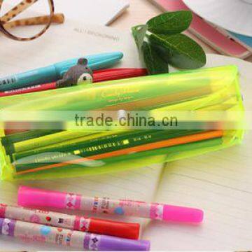 Candy Colors TPU Transparent Pencil Case With High Quality photo-2