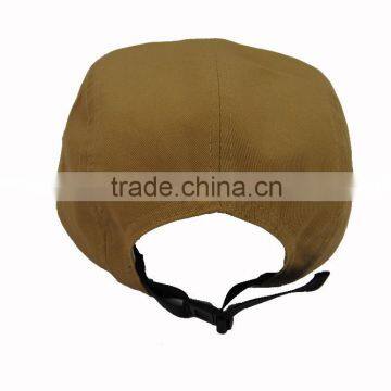 5 Panel Cap With Woven Label Badge Logo/printed Tape Stranpback Hat and Cap photo-6
