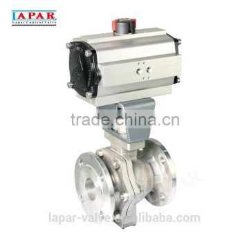 LAPAR Metal-seated Flanged Pneumatic Ball Valve