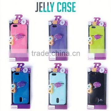 Cell Phone Accessories China Roarkorea Tpu Phone Card Pocket Jelly Back Cover Case For Asus Zenfone 2 5.5 inch