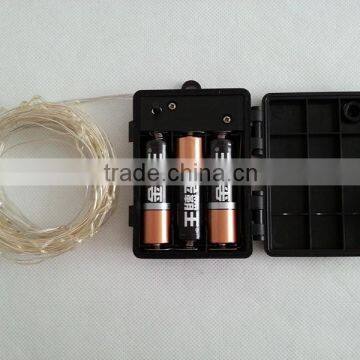 Battery Operated LED Lights Warm White 60 LED String Fairy LED Christmas Light Outdoor photo-3