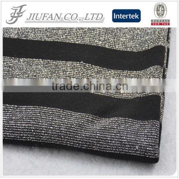 Jiufan Textile cut and sew poly lurex viscose knit fabric