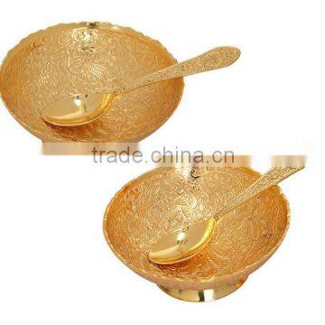 Popular gift set online / brass two bowl set online / Navratri Gift set