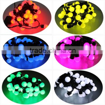 2014 Custom made RGB Color Holiday party LED Christmas Ball String light