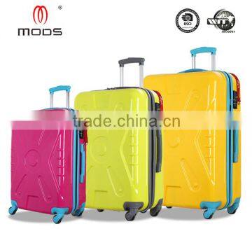 STOCK 3 PCS ABS +PC FILM HARDSIDE LUGGAGE SET