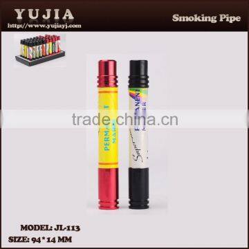 2015 YuJia hot sale good quality funny pen shape smoking pipe wholesale pipe JL-113