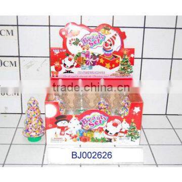 Happy plastic kids toys nice jewelry box Christmas tree trinket box