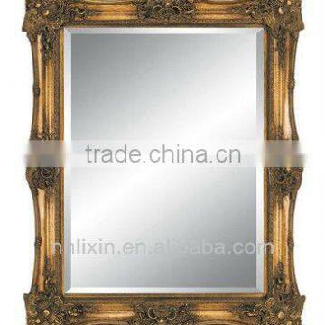 Antique Rectangle Wooden/PS Framed Mirror photo-5