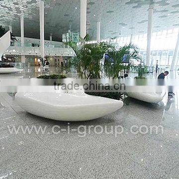 fashionable mall plant container/ interior design creative garden planter/high class shopping mall plant holder