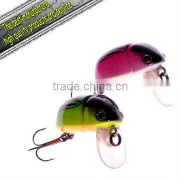 2012 Crazy Sales Plastic Fishing Lure Beettle Bug-(float)30mm 4g fishing lure