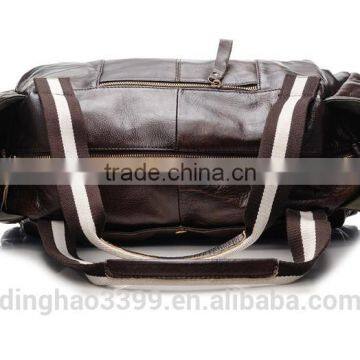 China Customized Brown Travel Bag Vintage Waterproof PU Travel Bag photo-3