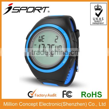 Stopwatch watch Waterproof Large LCD display 10 laps memory countdown timer