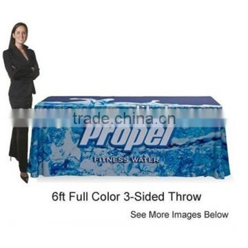 Tradeshow Table Cover - 6' Open Back Table Cover - Printed Full Color