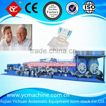 Soft plastci pants adult diaper machine with servo motor