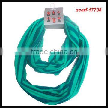 Most popular fashion green loop scarf