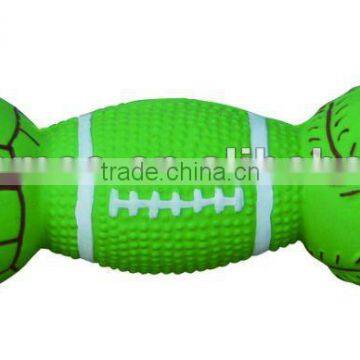 latex squeaky chew dog bone ball toy