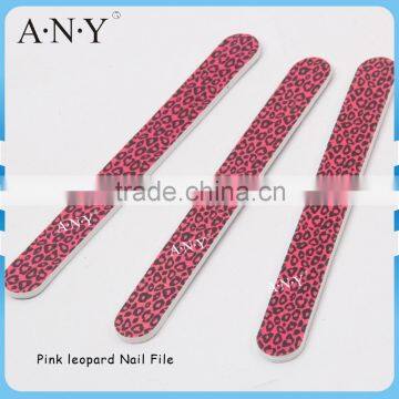 Nail Manicure Pink Leopard Style Cheap Promotional Nail Files 100/180