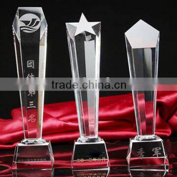 made in china acrylic star shape crystal trophy