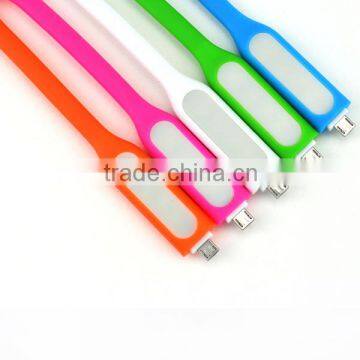 2015 best selling multicolor LED lamp flat usb cable for iphone for android