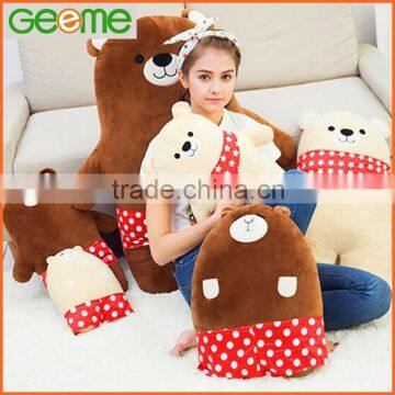 Promotional Stuffed Plush Pillow with Cookie Bear Style