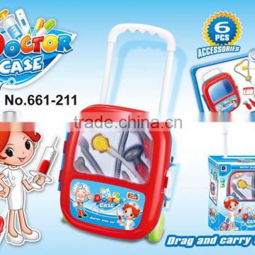 6pcs accessories doctor case doctor play set carry freely toys