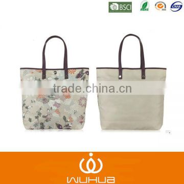 environment PU backing nylon tote handbags 2013