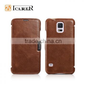 icarer vintage real leather case for samsung galaxy S5 i9600