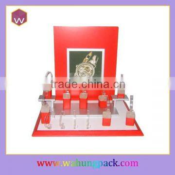 Fancy Red Wrist Watch Display Showcase /Watch Bracelet Display Stand Custom Design