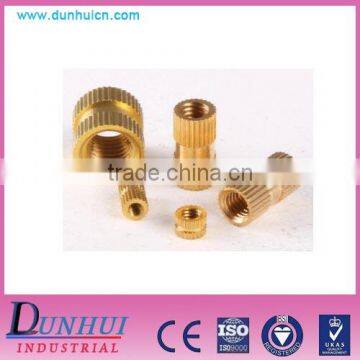 Injection molding copper rolling pattern nut