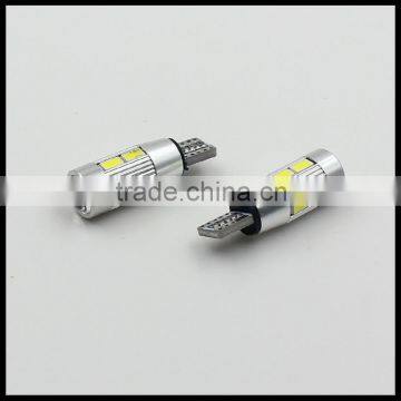 t10 wedge base dashboard width lamp no error 10smd 5630 t10 5w5 canbus car led auto bulb