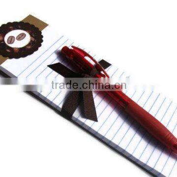 OEM available magnetic notepad with a pen for promotion