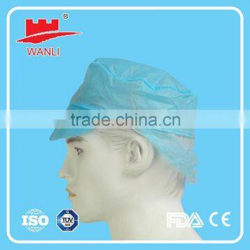 Food Processing Nonwoven Peaked Bouffant Cap,disposable Peaked Cap photo-2