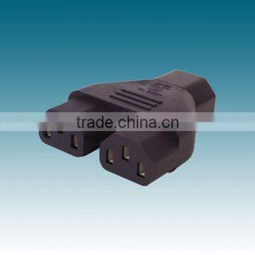 IEC C14 TO 2XIEC C13 POWER ADAPTOR