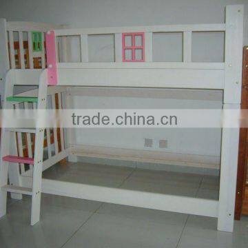 children wood bunk bed