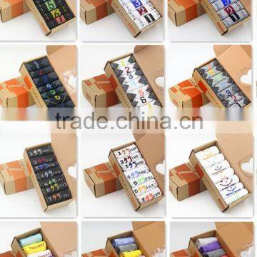 01 High quality Gift boxes couple happy socks for women men 2015