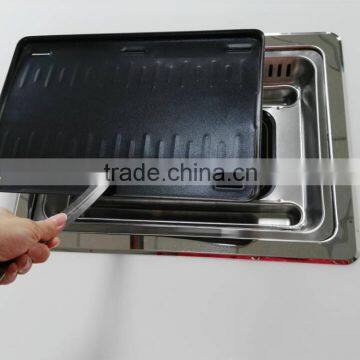 Smokeless and Non Stick Kamado Ceramic Bbq Grill Florabest With Infrared Burners and Aluminum Cooking Ware photo-2