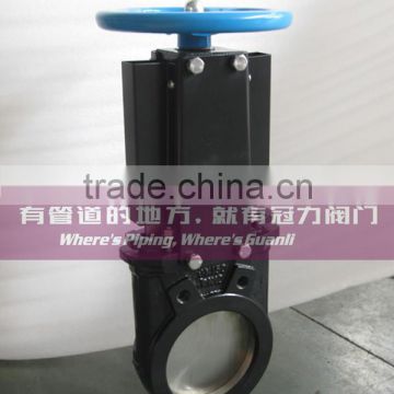 Non rising stem Knife gate valve for paper pulp