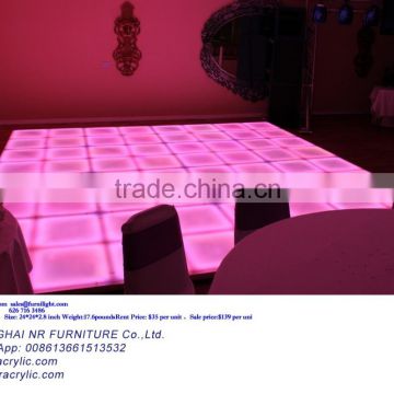 Waterproof color acrylic dance floor wedding disco dance floor for sale