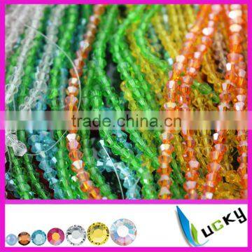 2015 New! Wholesale beads crystal material 5030 bicones 4mm 6mm 8mm 10mm 12mm 14mm