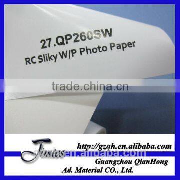 260Gsm RC Coating Silky Waterproof Inkjet Printing Photo Paper