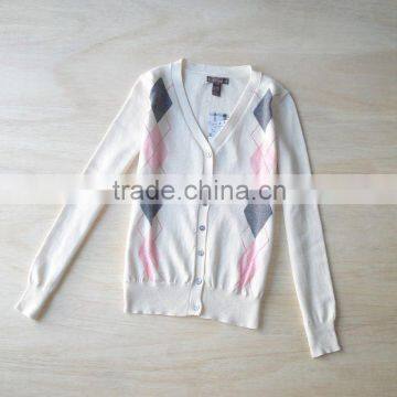 ladies v-neck cardigan sweater