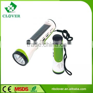 ABS material 300mAH NI-MH storage battery 3 led rechargeable flashlight