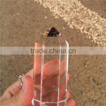 Clear Quartz Natural Crystal Pillars Polyhedral Point Of Sale photo-3