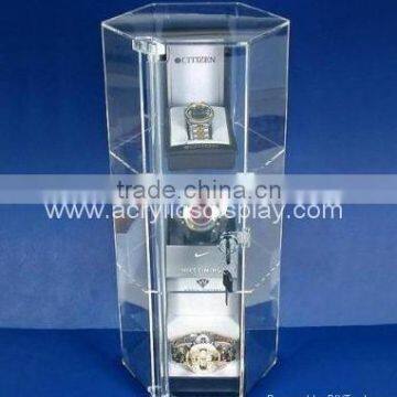 acrylic rotating watch display watch showcase