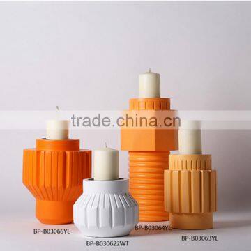 Colorful design modern handmade type polyresin candlesticks                        
                                                Quality Choice