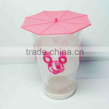 Glass cup with lid