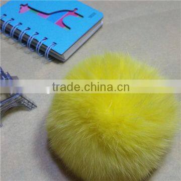 Rabbit Fur Ball Keychain photo-2