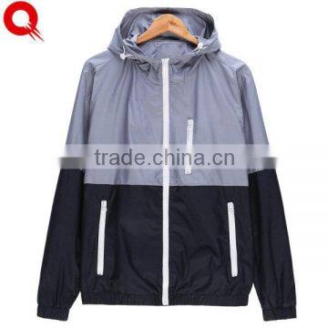 Latest Fashion Design Spring Summer Men's Windbreaker, Wholesale Hooded Nylon Cheap Packable Ultralight Blank Custom Windbreaker